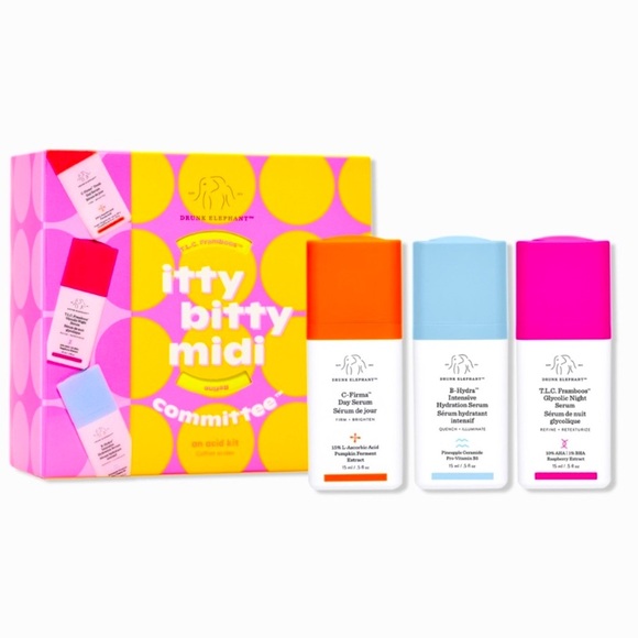 🤍New Drunk Elephant Itty Bitty Midi Committee Skincare Kit 🤍 - Picture 1 of 9